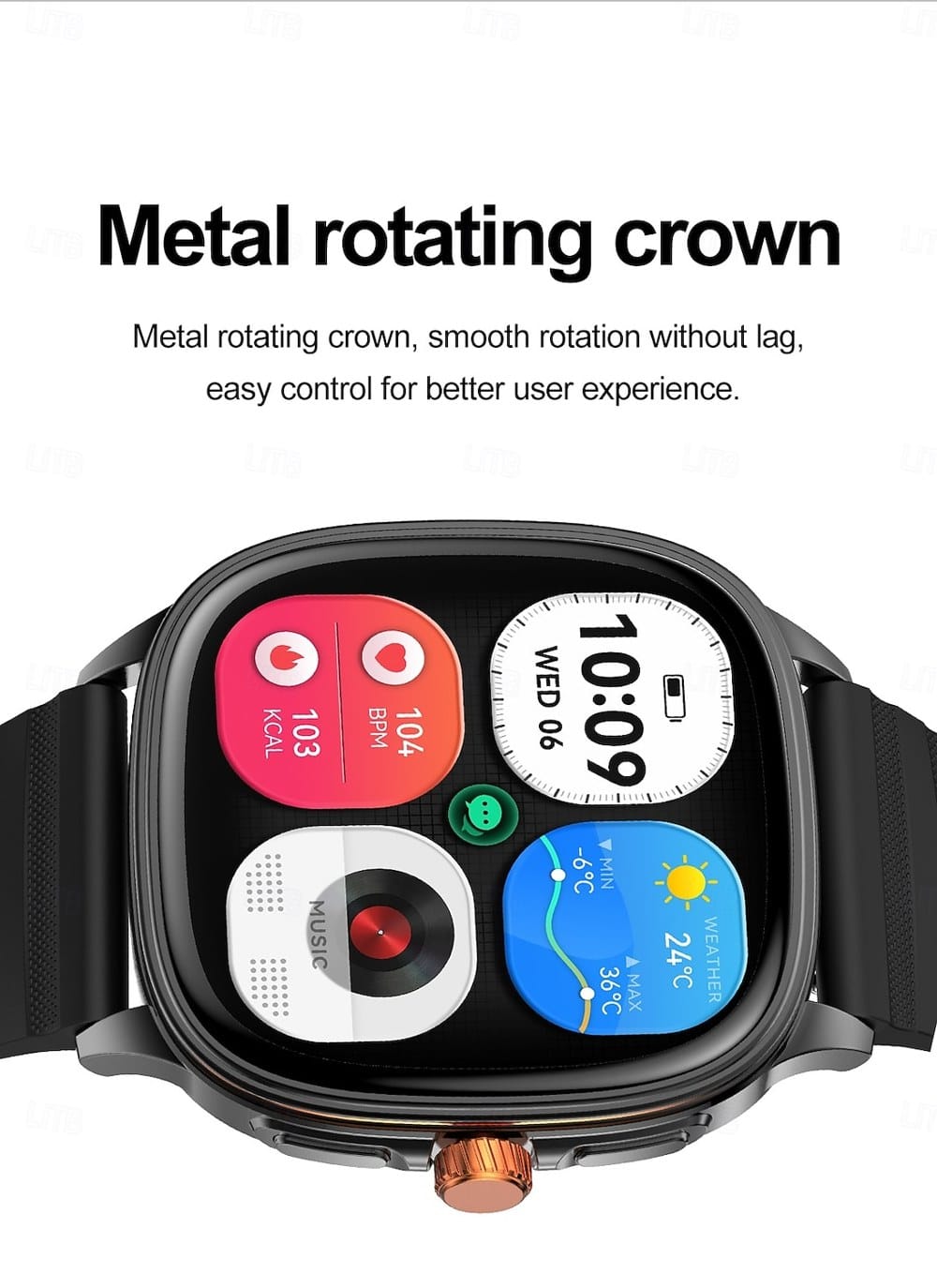 HK73 AMOLED Bluetooth Calling Smart Watch - detail 02