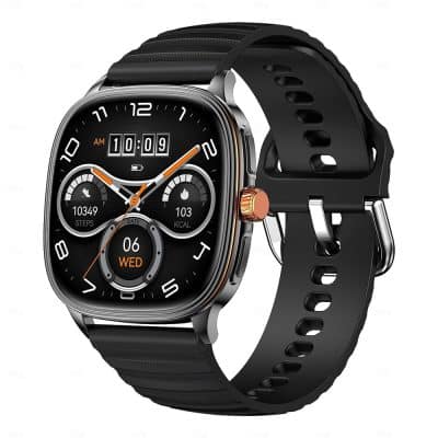 HK73 AMOLED Bluetooth Calling Smart Watch - variant black
