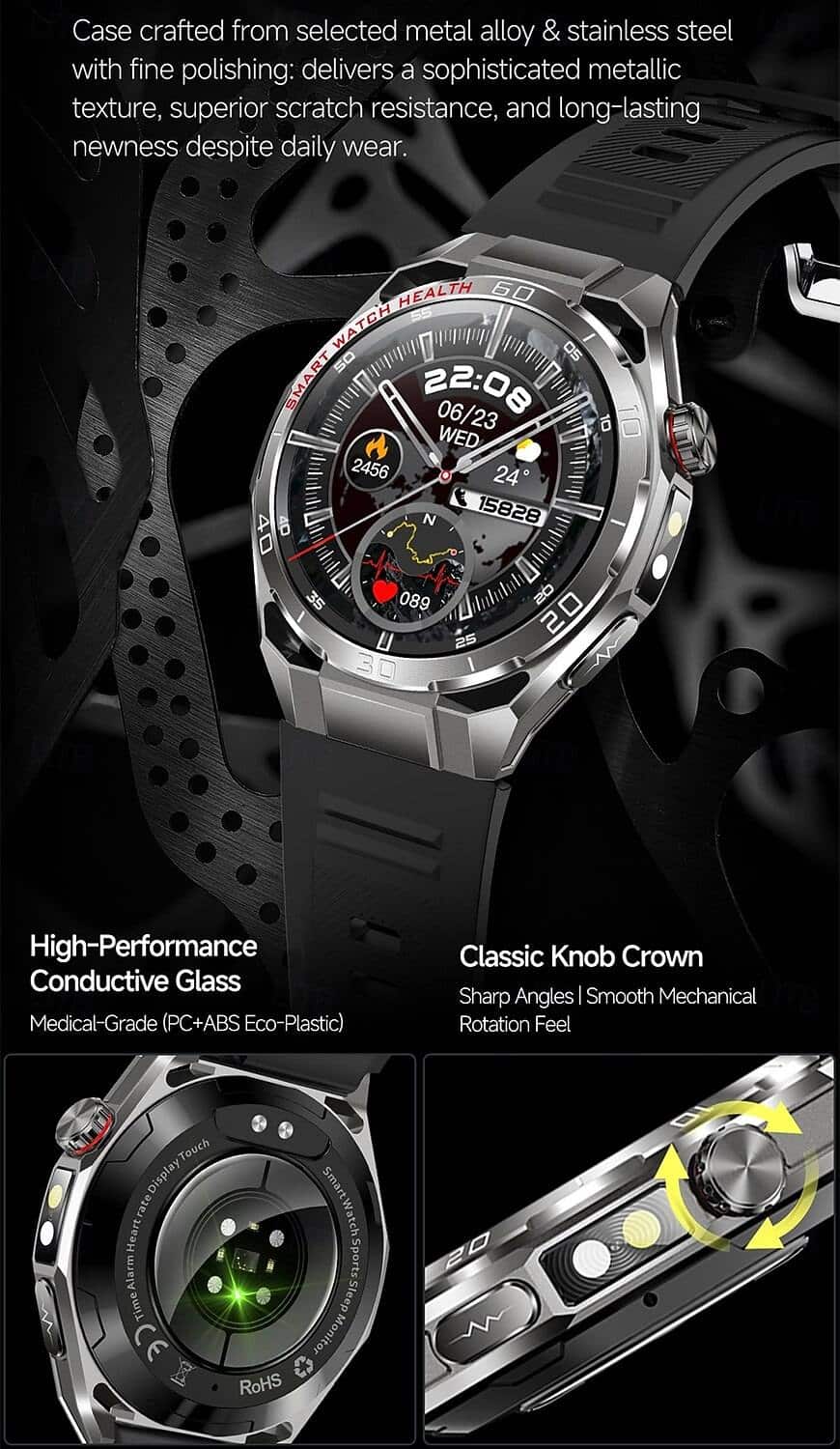 TK40 AMOLED Bluetooth Calling Smart Watch - detail 01