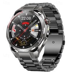 TK40 AMOLED Bluetooth Calling Smart Watch - variant black steel