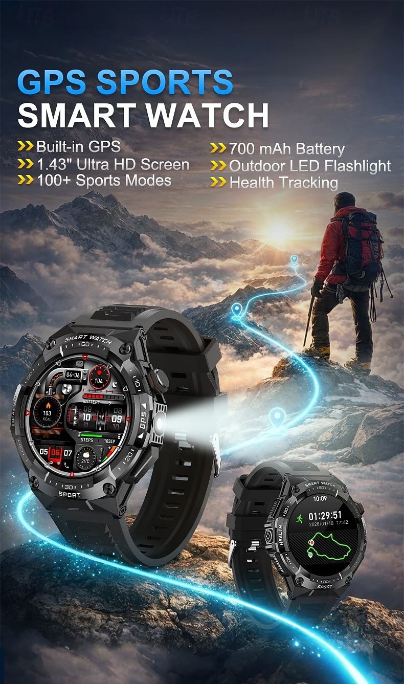 WB43 AMOLED GPS Bluetooth Calling Smart Watch - detail 01