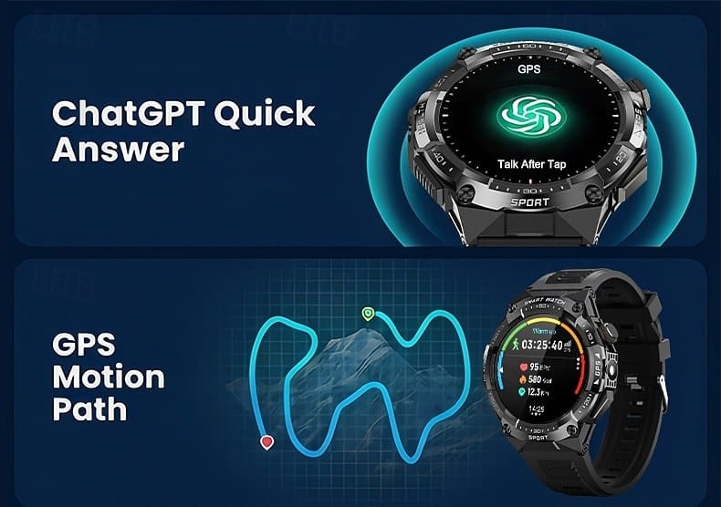 WB43 AMOLED GPS Bluetooth Calling Smart Watch - detail 02