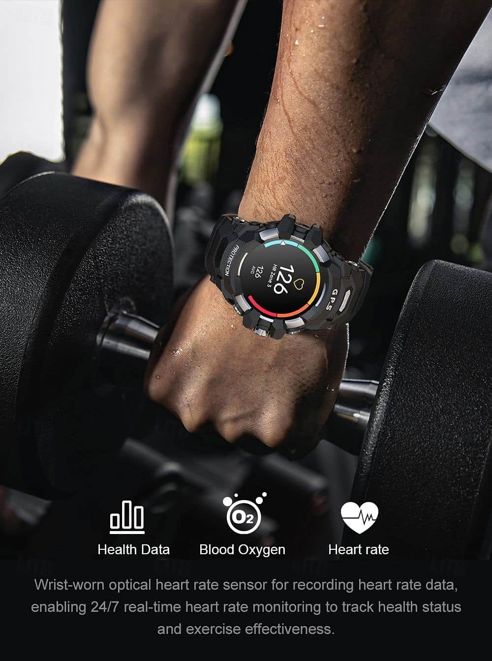 PG999 AMOLED GPS Rugged Outdoor Smart Watch - detail 06