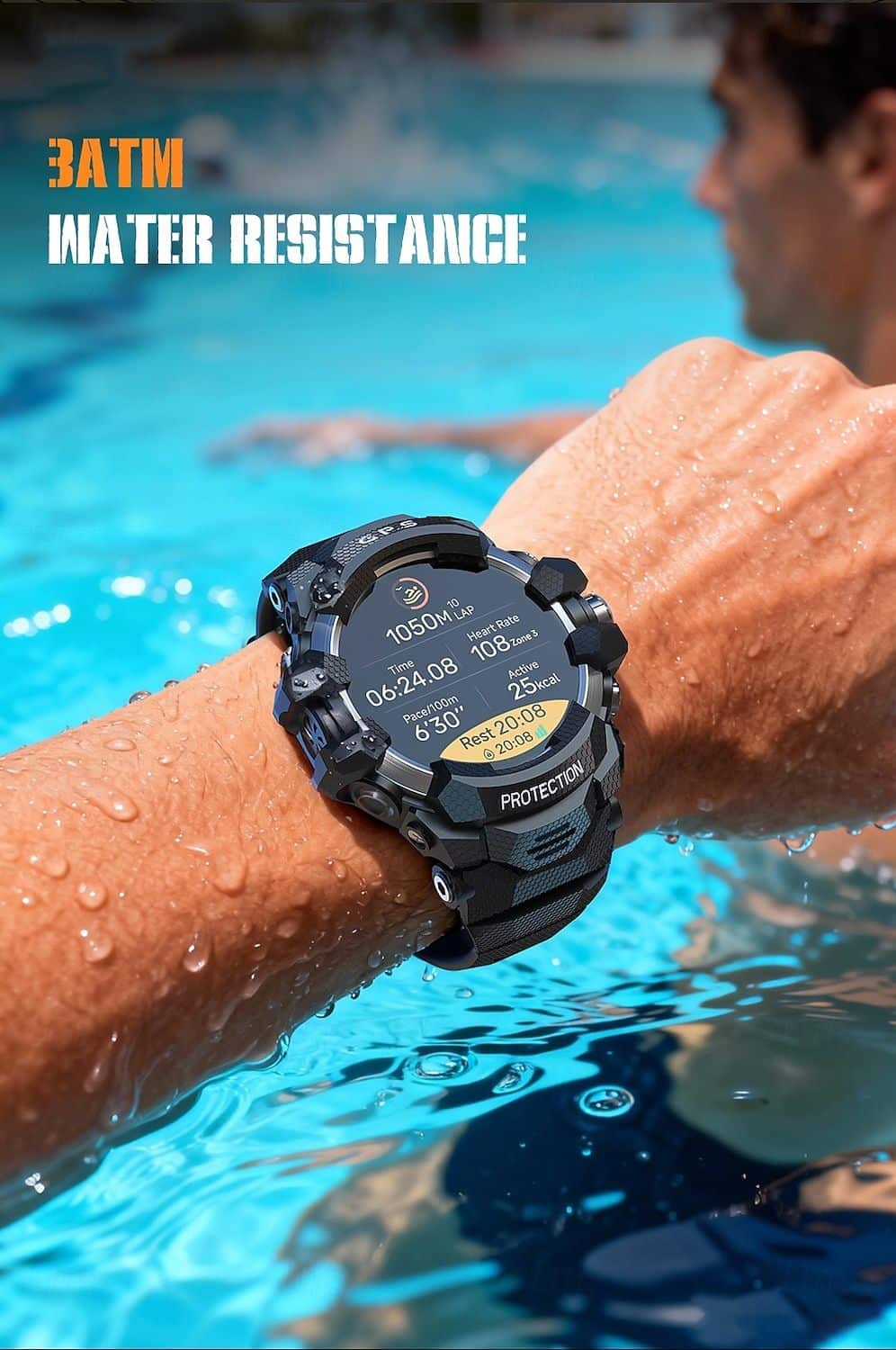 PG999 AMOLED GPS Rugged Outdoor Smart Watch - detail 10