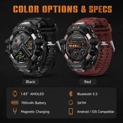 PG999 AMOLED GPS Rugged Outdoor Smart Watch - gallery 09