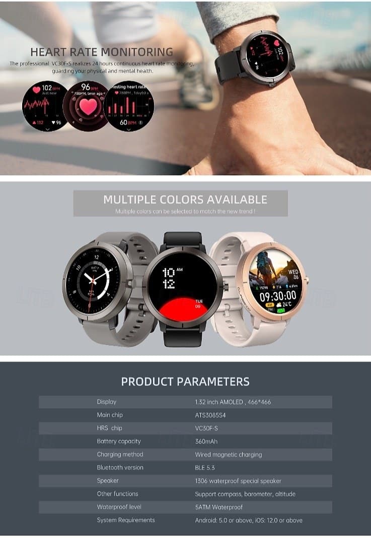 DM59 AMOLED GPS Smart Watch for Women - detail 05