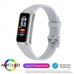 BW0459 AMOLED Smart Fitness Band - variant gray
