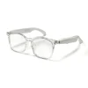 White Frame Clear Lens