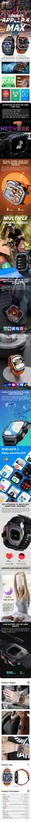 APPLLP 4 MAX Android smart watch detail image 1