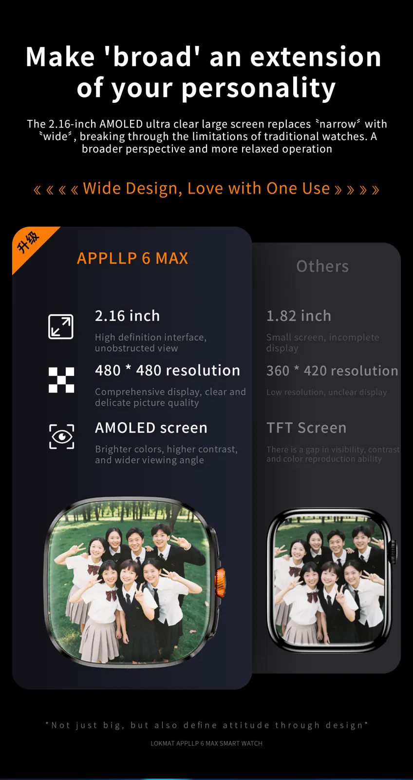 APPLLP 6 MAX Android smart watch detail image 4