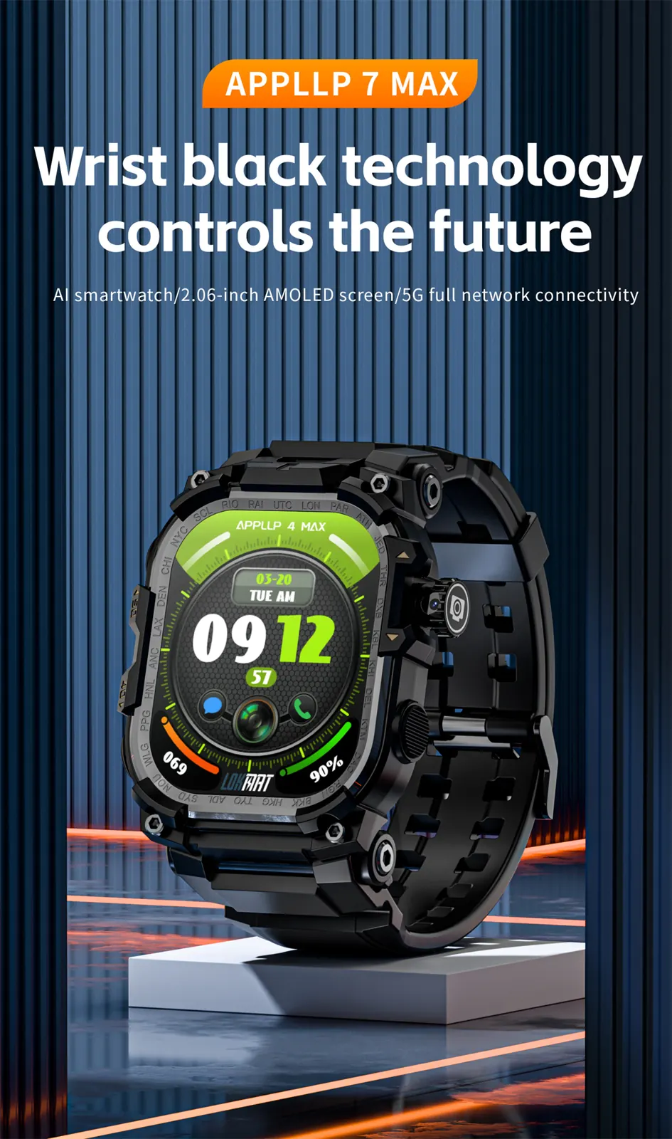 APPLLP 7 MAX Android smart watch detail image 1