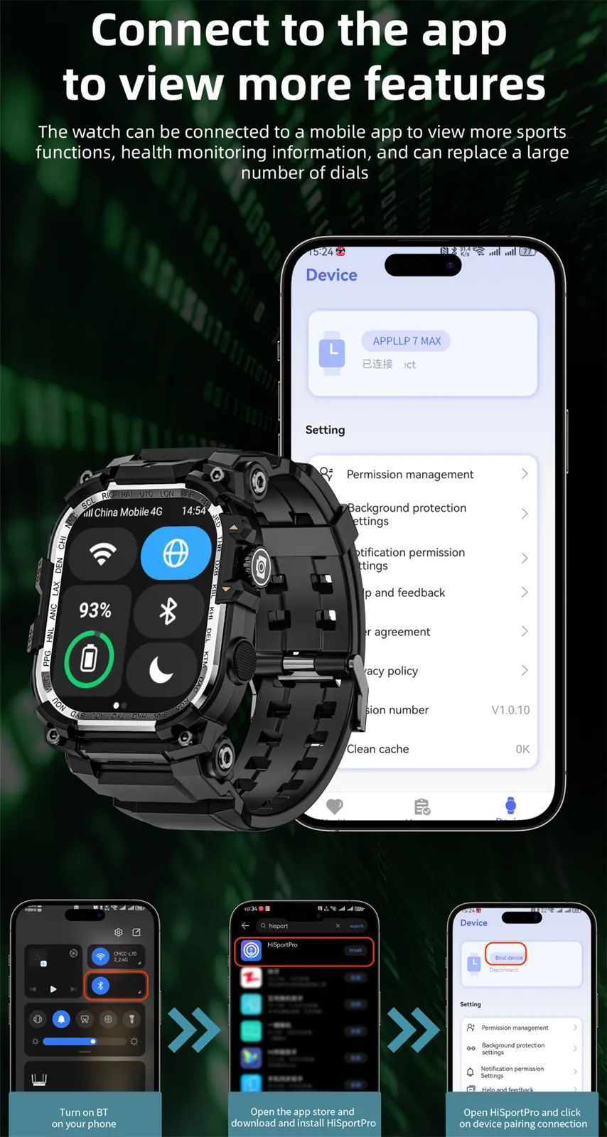 APPLLP 7 MAX Android smart watch detail image 19