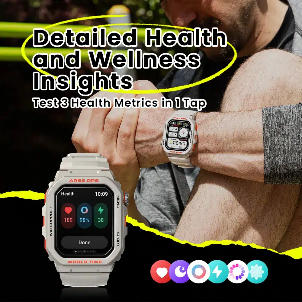 Ares GPS smart watch detail image 3