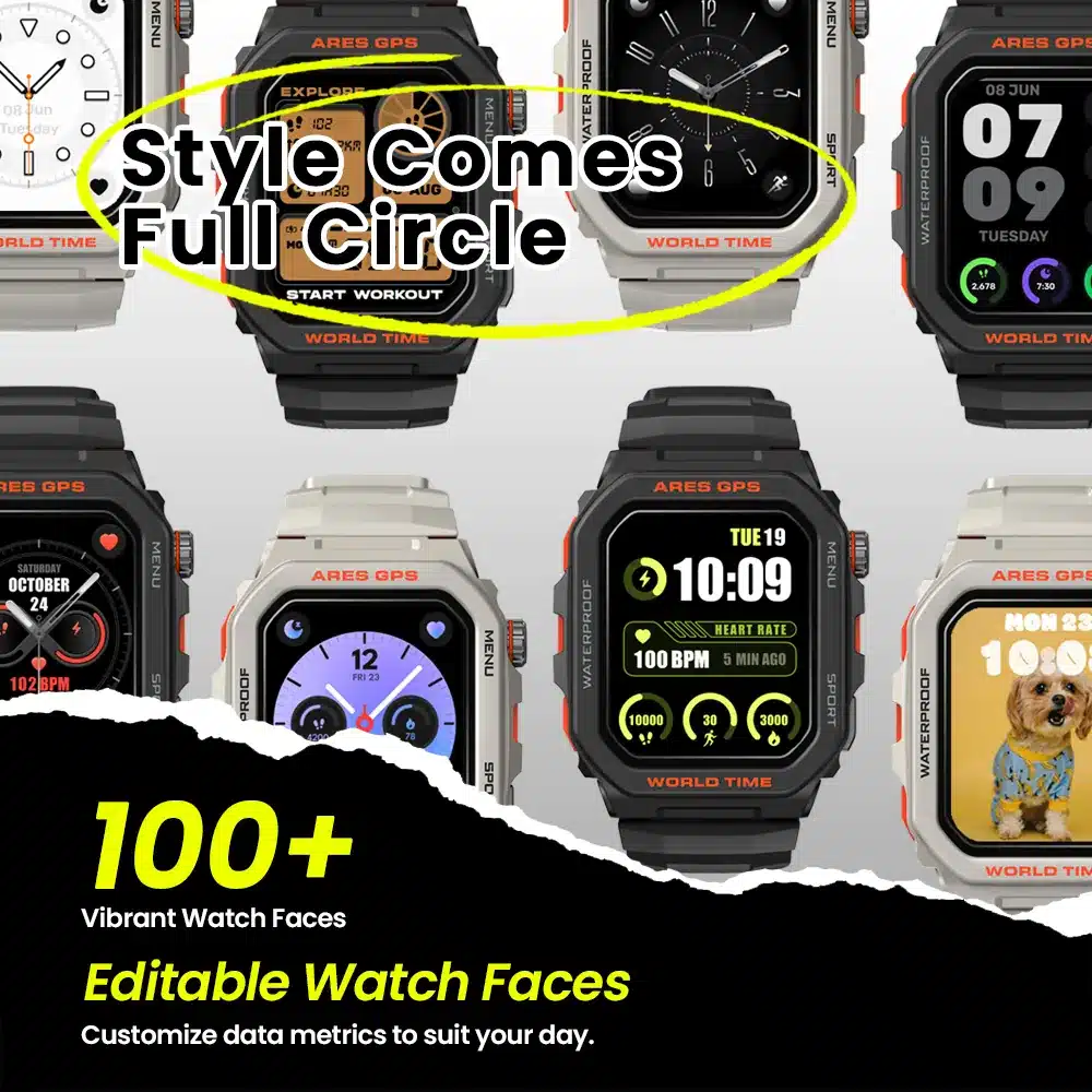 Ares GPS smart watch detail image 4