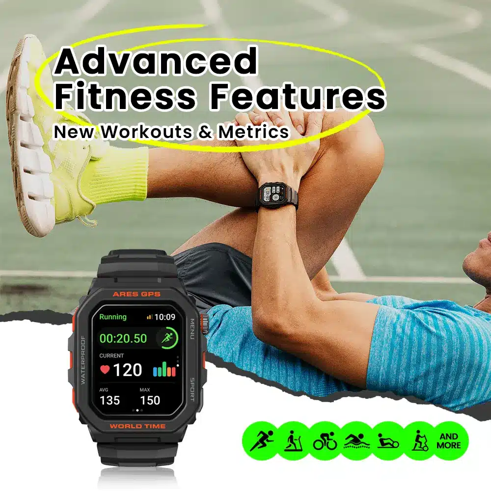 Ares GPS smart watch detail image 6