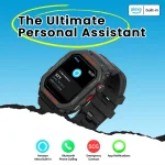 Ares GPS 1.75-Inch Rugged GPS Smart Watch with 3 ATM Protection, Bluetooth Calling, 14-Day Battery and Daily Wellness Tools
