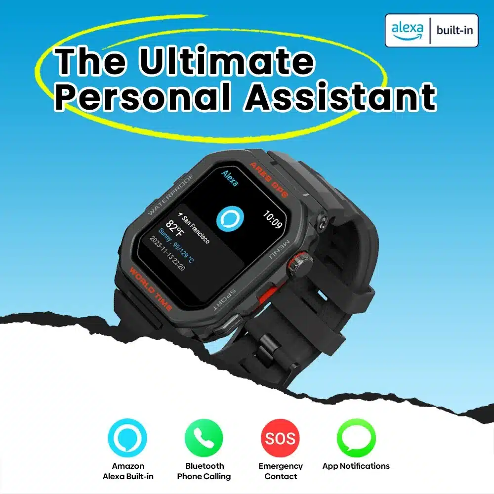 wearablemaster-ares-gps-1-75-inch-rugged-gps-smart-watch-with-3atm-protection-bluetooth-calling-and-wellness-tools-gallery-01 Ares GPS 1.75-Inch Rugged GPS Smart Watch with 3 ATM Protection, Bluetooth Calling, 14-Day Battery and Daily Wellness Tools - Image 1