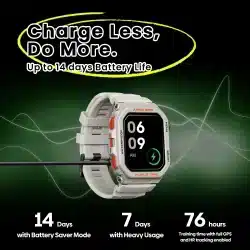 Ares GPS 1.75-Inch Rugged GPS Smart Watch with 3 ATM Protection, Bluetooth Calling, 14-Day Battery and Daily Wellness Tools - Image 7