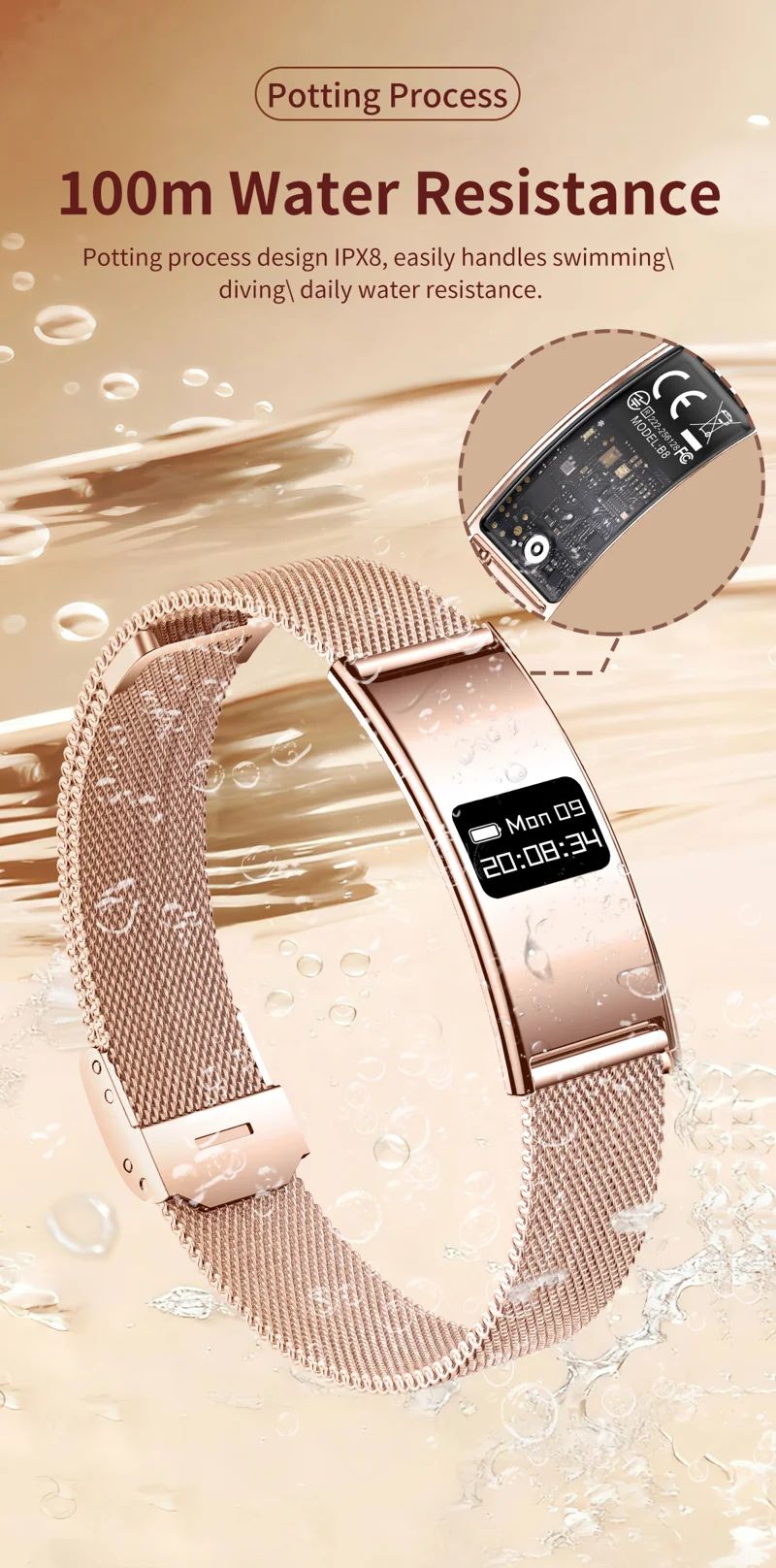 B8 Ultra-Thin Health Smart Watch - detail 11