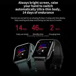 K8 smart watch feature detail