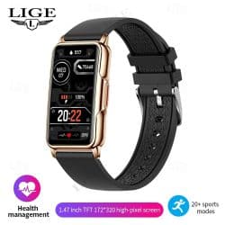 BW0451 Bluetooth Calling Fitness Smart Watch - variant black gold