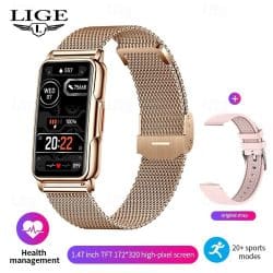 BW0451 Bluetooth Calling Fitness Smart Watch - variant rose gold pink