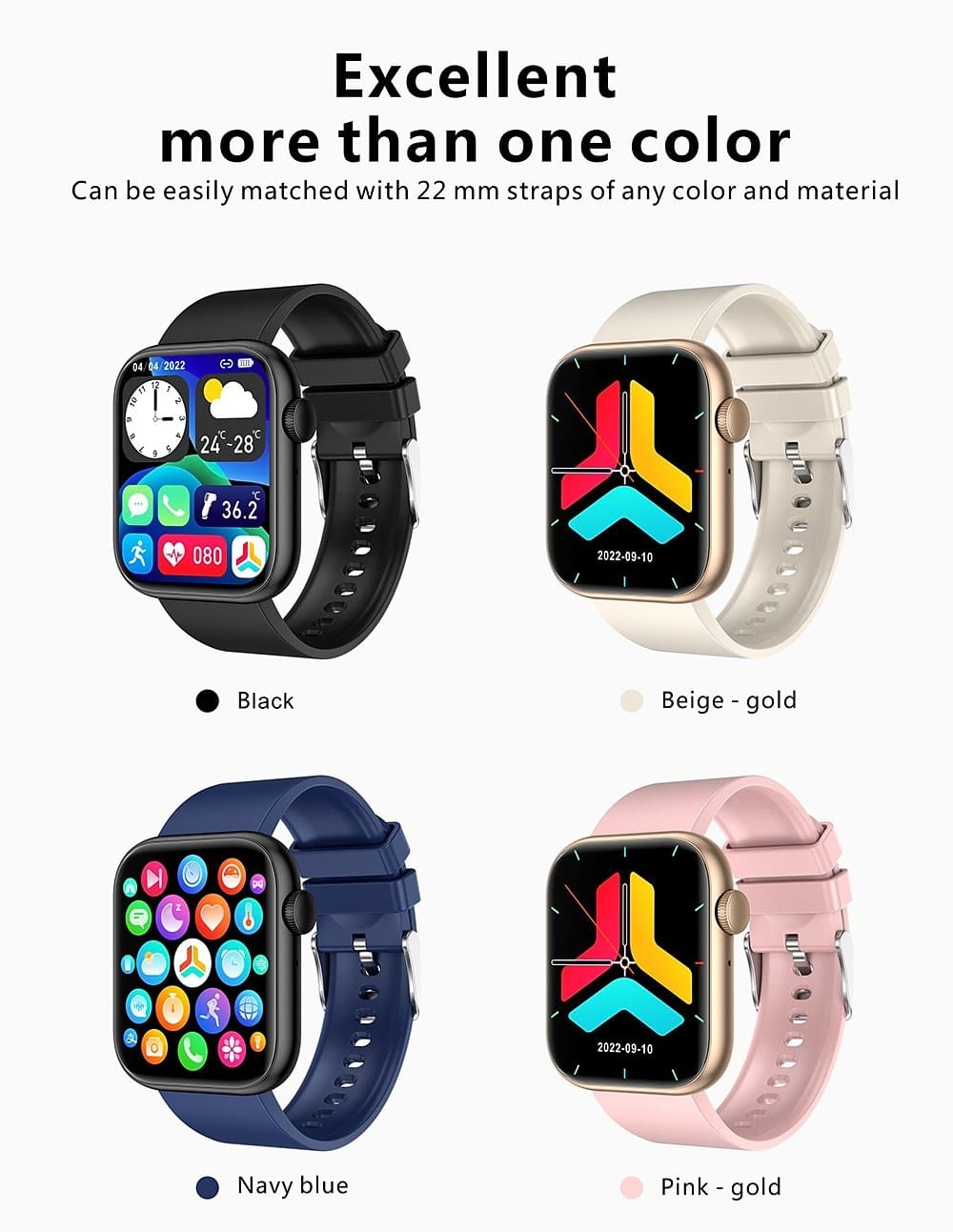 QX7 Bluetooth Calling Smart Watch - detail 01
