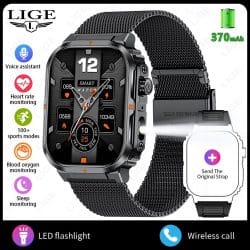 BW0908 Bluetooth Calling Smart Watch - variant black milan strap