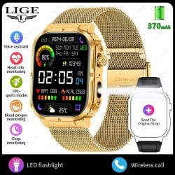 BW0908 Bluetooth Calling Smart Watch - variant gold