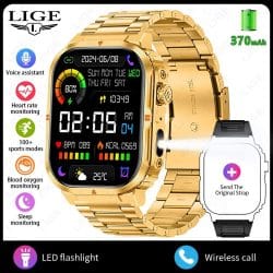 BW0908 Bluetooth Calling Smart Watch - variant golden steel