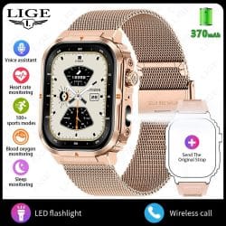 BW0908 Bluetooth Calling Smart Watch - variant rose gold pink