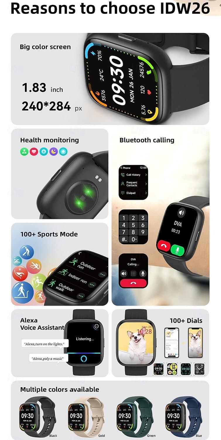 IDW26 Bluetooth Calling Smart Wristband - detail 01