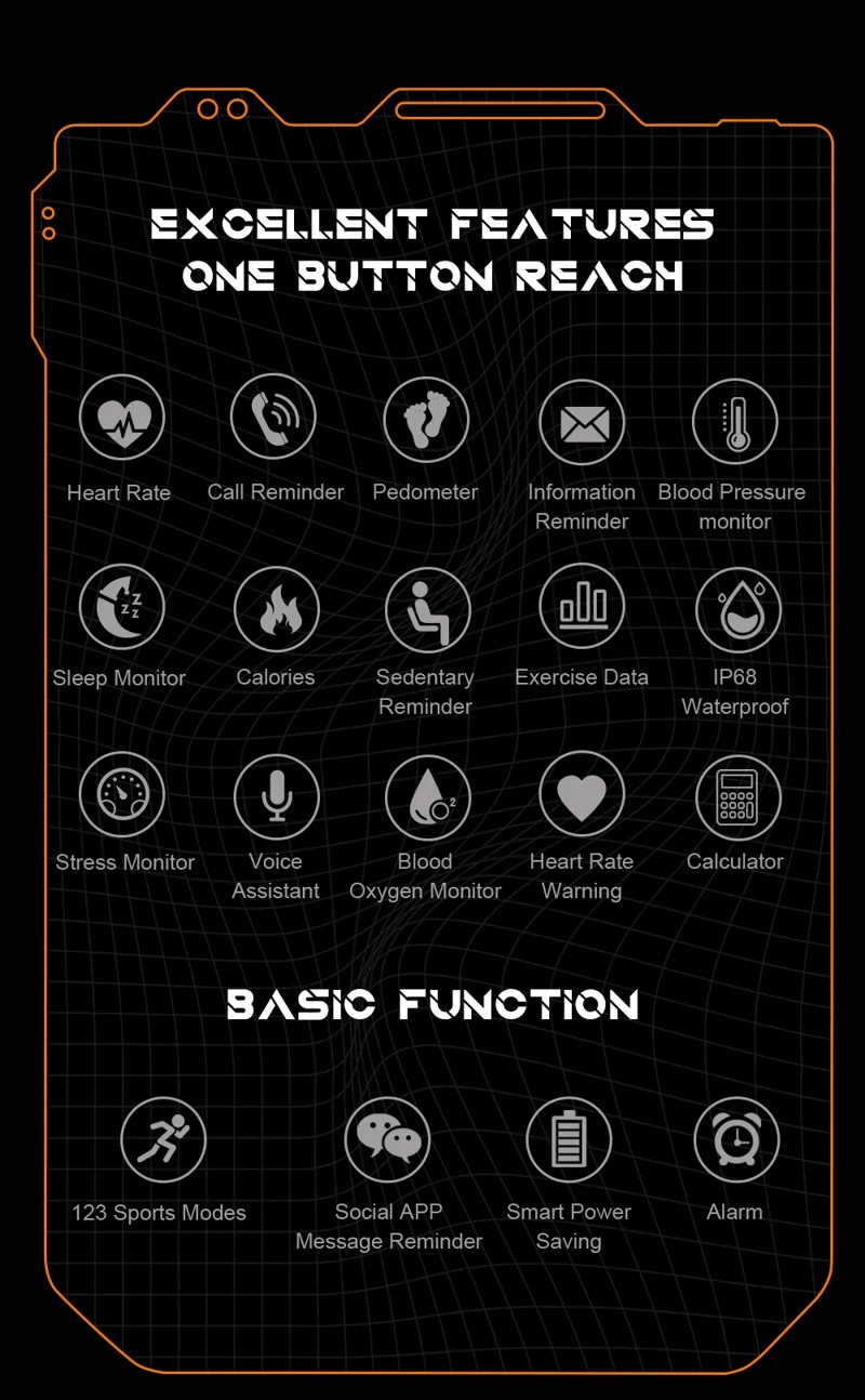 C20 Pro Outdoor Smart Watch - detail 02