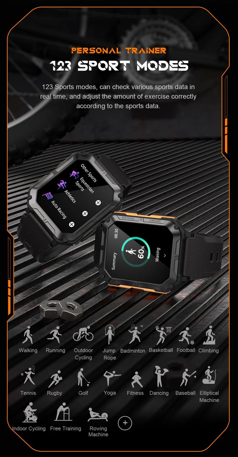 C20 Pro Outdoor Smart Watch - detail 08