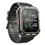 C20pro 1.83-Inch HD Rugged Smart Watch with Bluetooth Calling, IP68, 380mAh Battery and Multi-Sport Modes