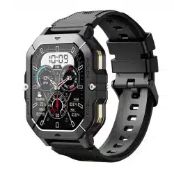 C28 2.02-Inch HD Rugged Smart Watch with Bluetooth Calling, 1ATM, 410mAh Battery and 100+ Sport Modes