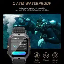 C28 2.02-Inch HD Rugged Smart Watch with Bluetooth Calling, 1ATM, 410mAh Battery and 100+ Sport Modes - Image 5