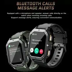 C28 2.02-Inch HD Rugged Smart Watch with Bluetooth Calling, 1ATM, 410mAh Battery and 100+ Sport Modes - Image 6
