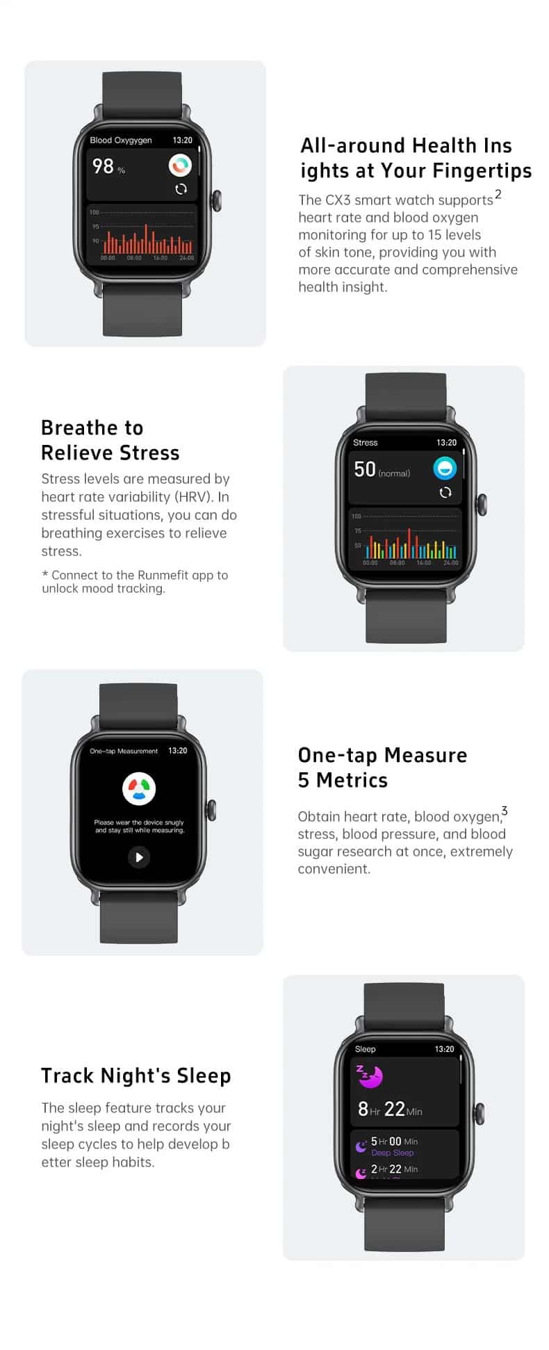CX3 Bluetooth Calling Smart Watch - detail 05