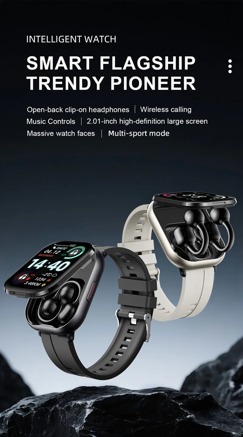 D12 Smart Watch with TWS Earbuds - detail 01