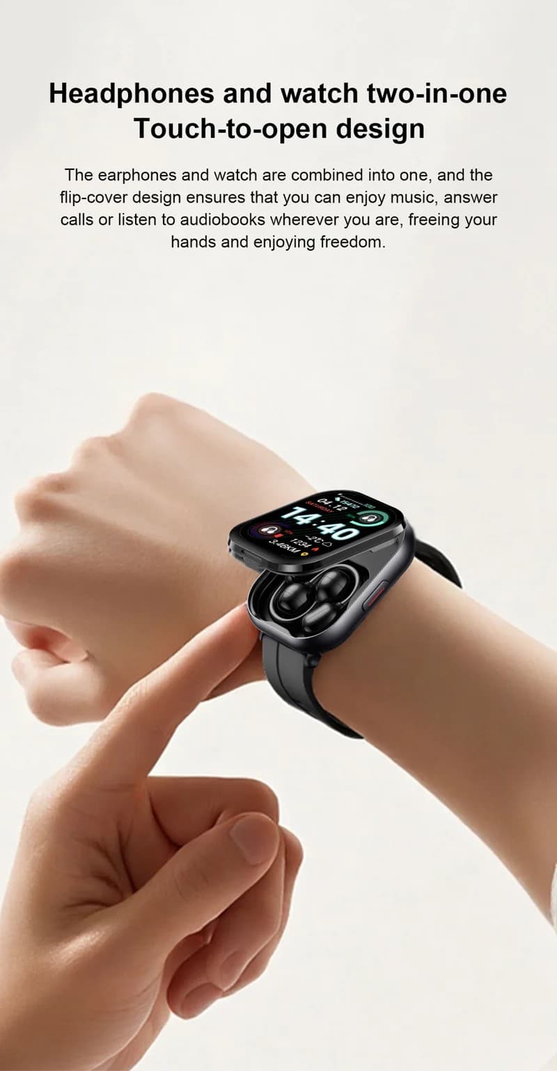 D12 Smart Watch with TWS Earbuds - detail 03