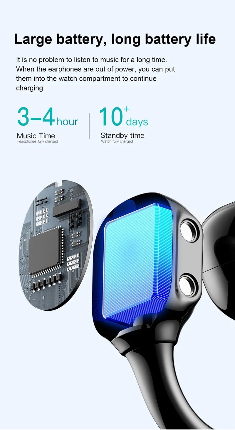D12 Smart Watch with TWS Earbuds - detail 09