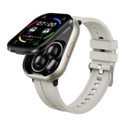 D12 Smart Watch with TWS Earbuds - variant silver