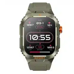 D16 2.01-Inch Rugged Smart Watch with Strong Flashlight, 350mAh Battery, IP68 and Multi-Sport Modes - Image 5