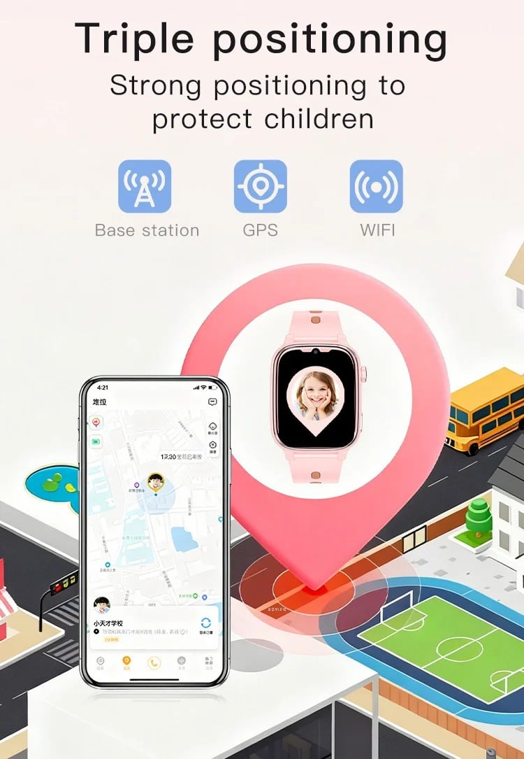D18 Kids 4G GPS Smart Watch - detail 04