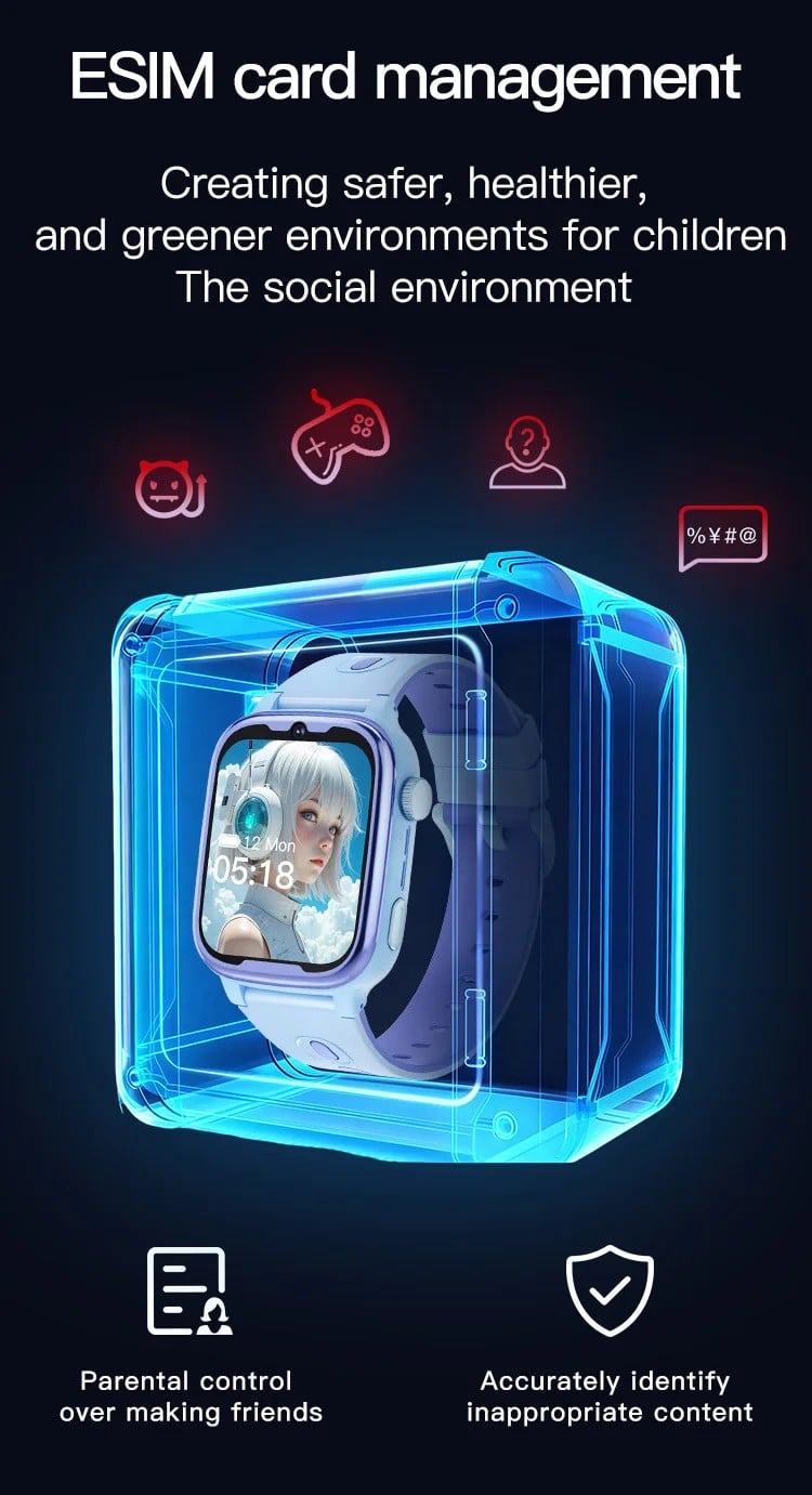 D18 Kids 4G GPS Smart Watch - detail 12