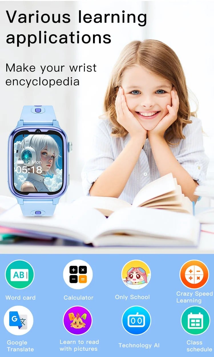 D18 Kids 4G GPS Smart Watch - detail 13