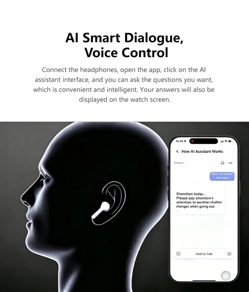 D22 Silicone Strap 2-in-1 Smart Watch Earbuds - detail 06