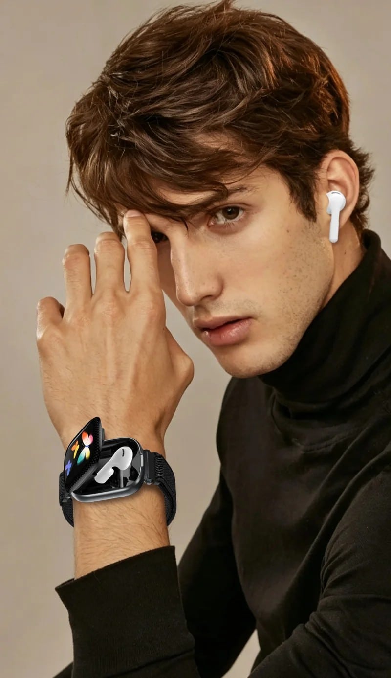 D22 Silicone Strap 2-in-1 Smart Watch Earbuds - detail 24