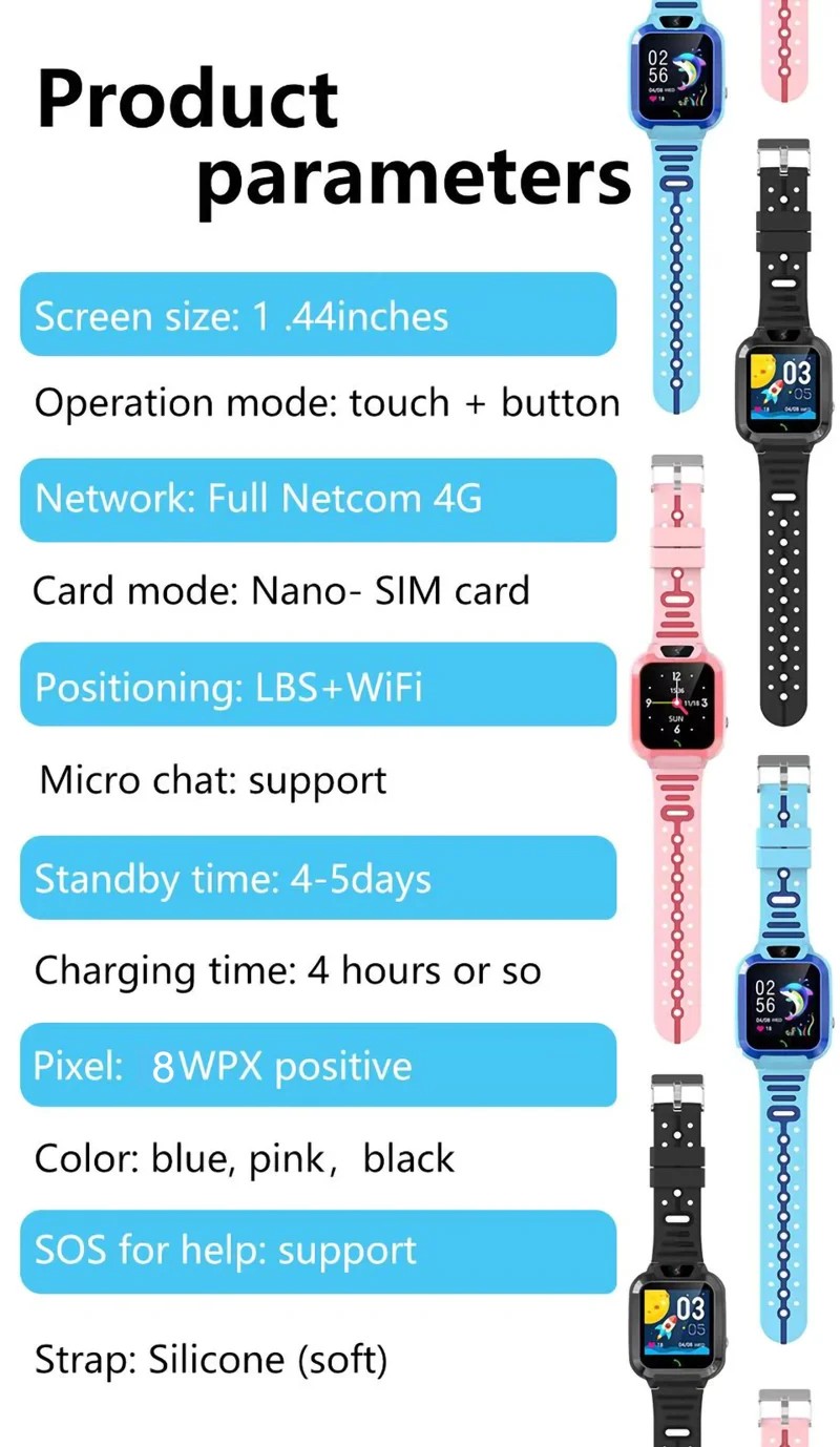 DH11 4G Kids Smart Watch - detail 07